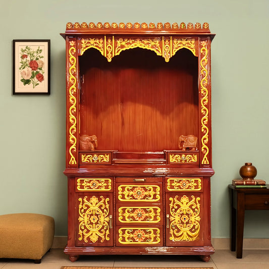  Ambikesh Teak Wood Mandap (Teak) lifestyle view 