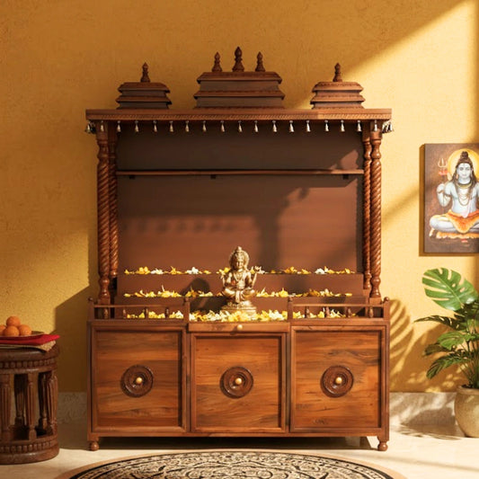 Amritaya Teak Wood Mandap (Teak) lifestyle image 