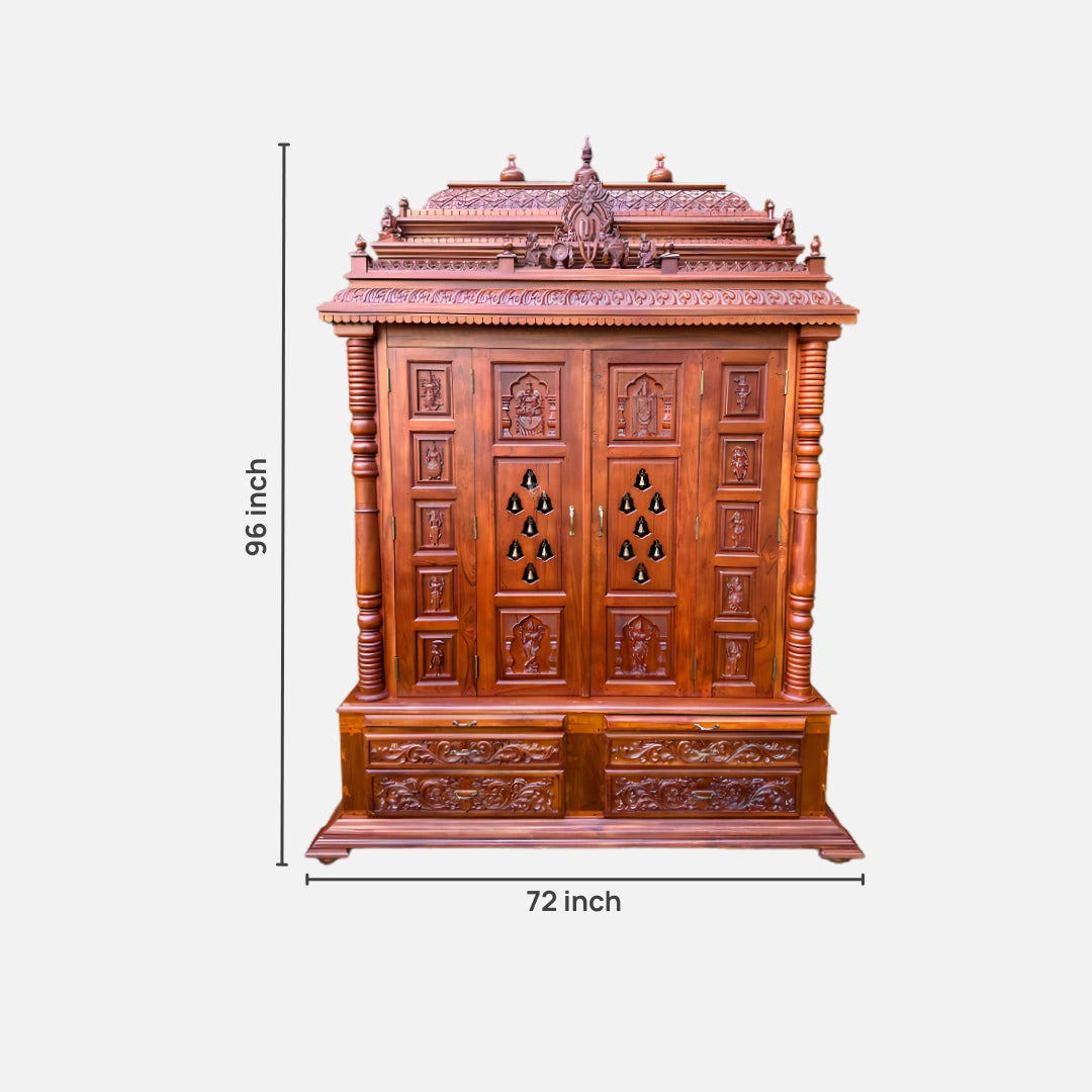 Anandita Teak Wood Mandap (Teak) dimensions 