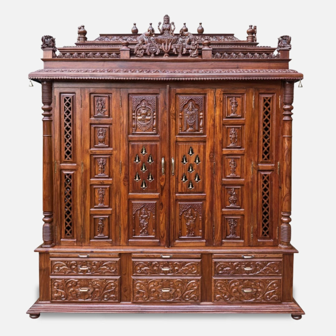 Anandlok Teak Wood Mandap (Teak) front  view 