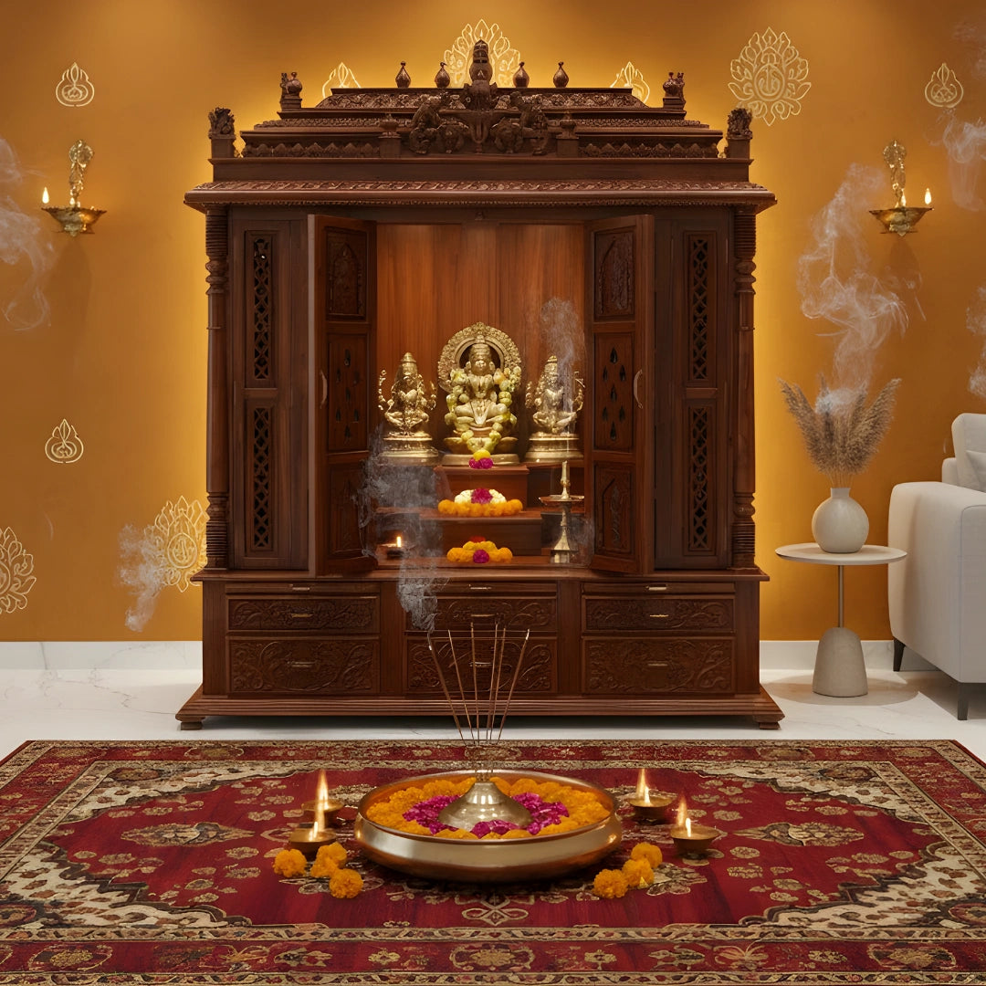 Anandlok Teak Wood Mandap (Teak) lifestyle view 