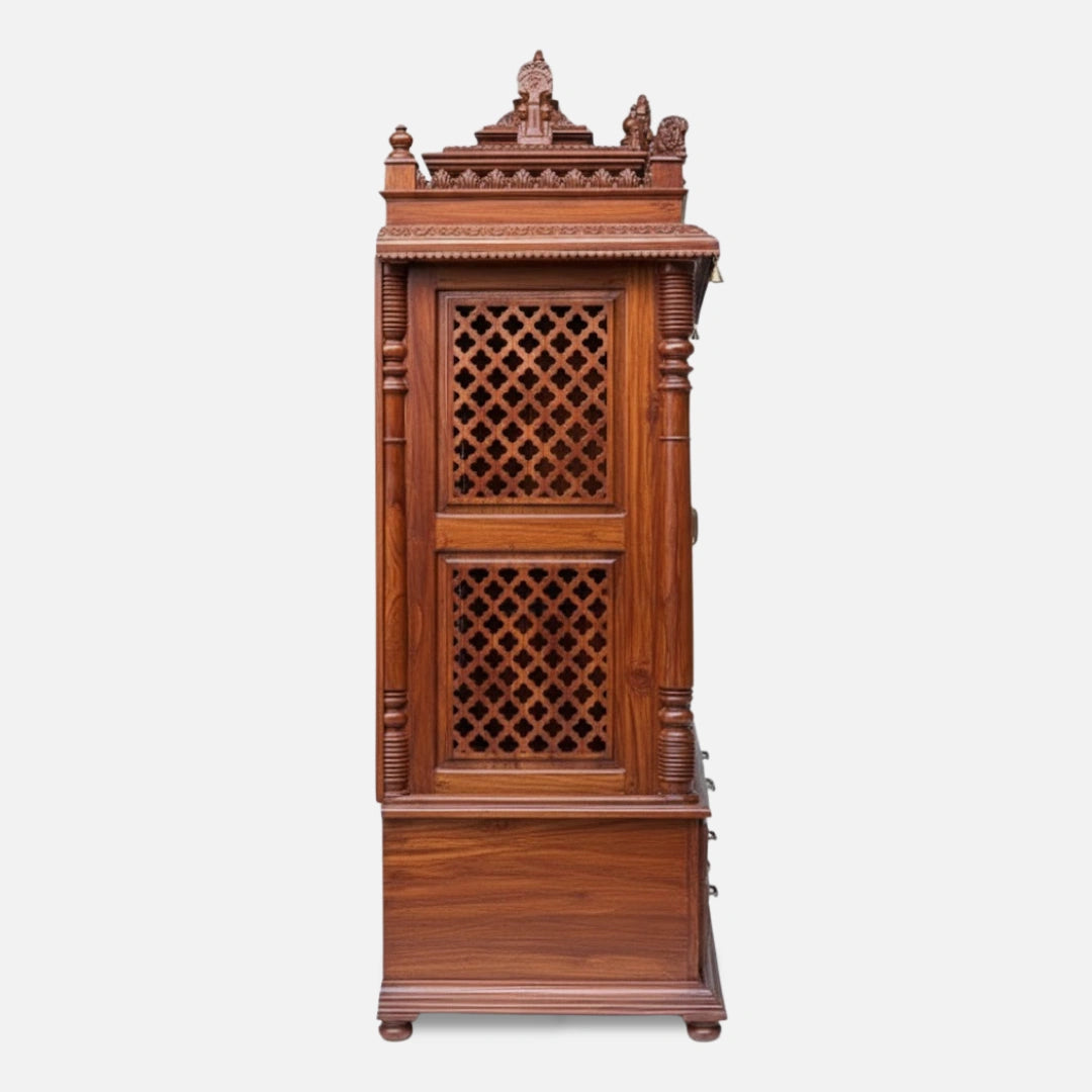 Anandlok Teak Wood Mandap (Teak) side view 