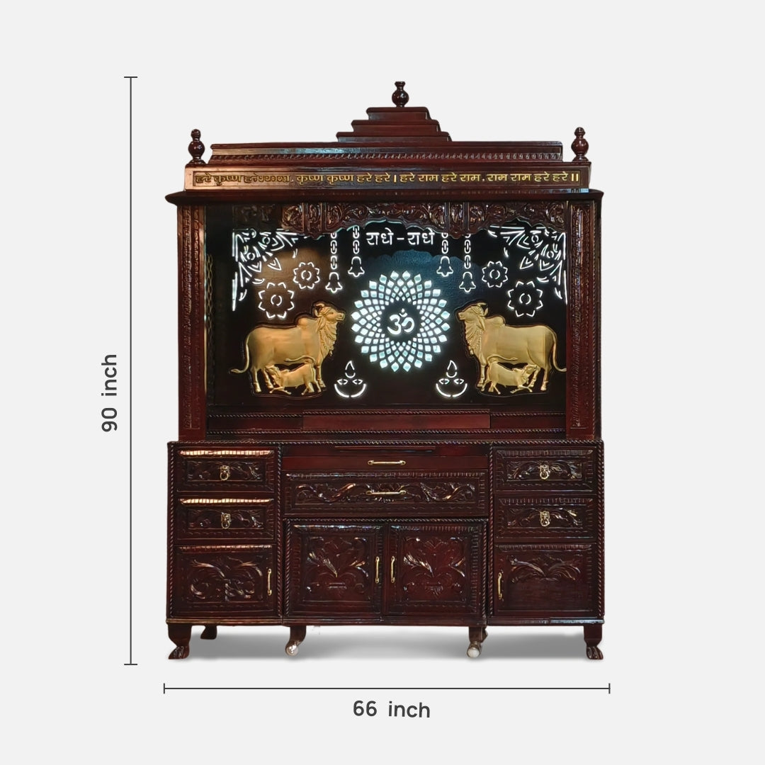 Anantashri Teak Wood Mandap (Brown)  dimensions 