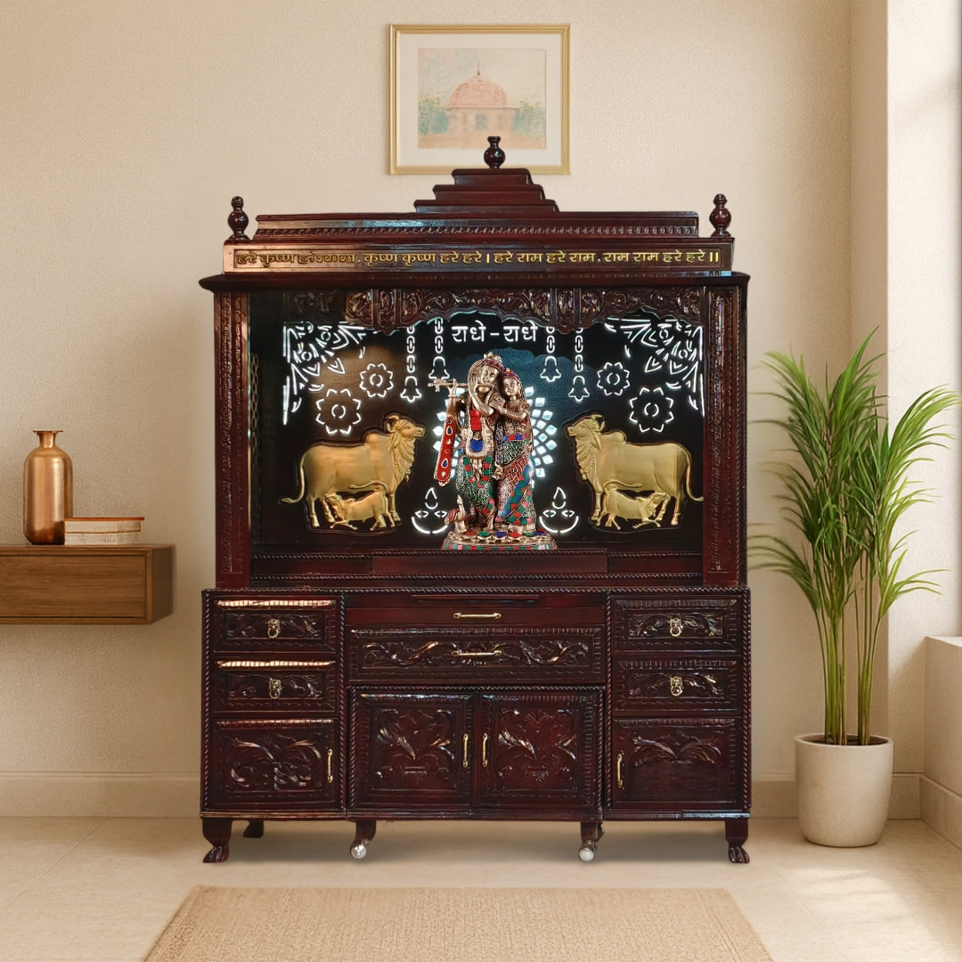 Anantashri Teak Wood Mandap (Brown) lifestyle view 