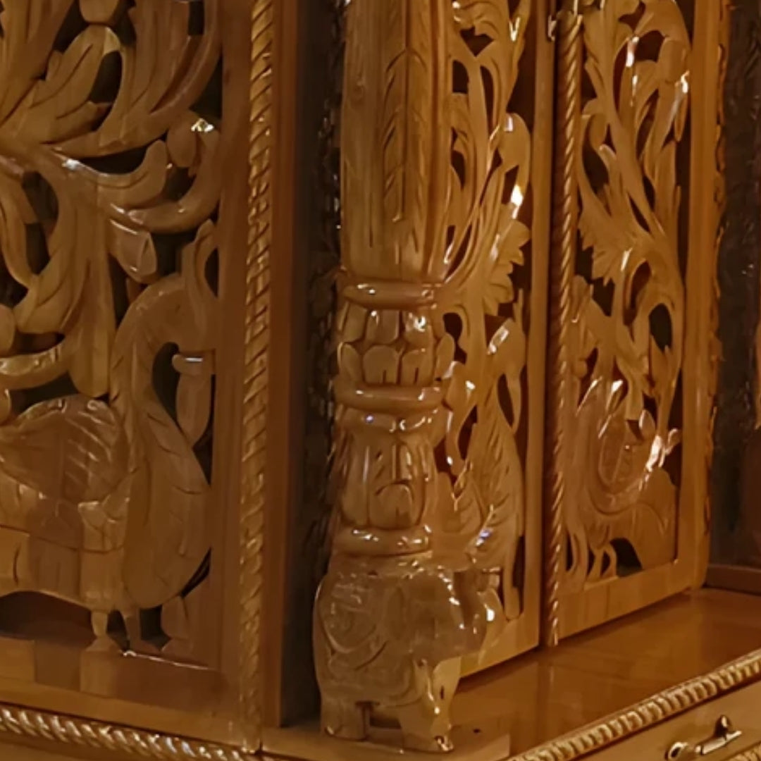 Anantesh Teak Wood Mandap (Teak) close view 