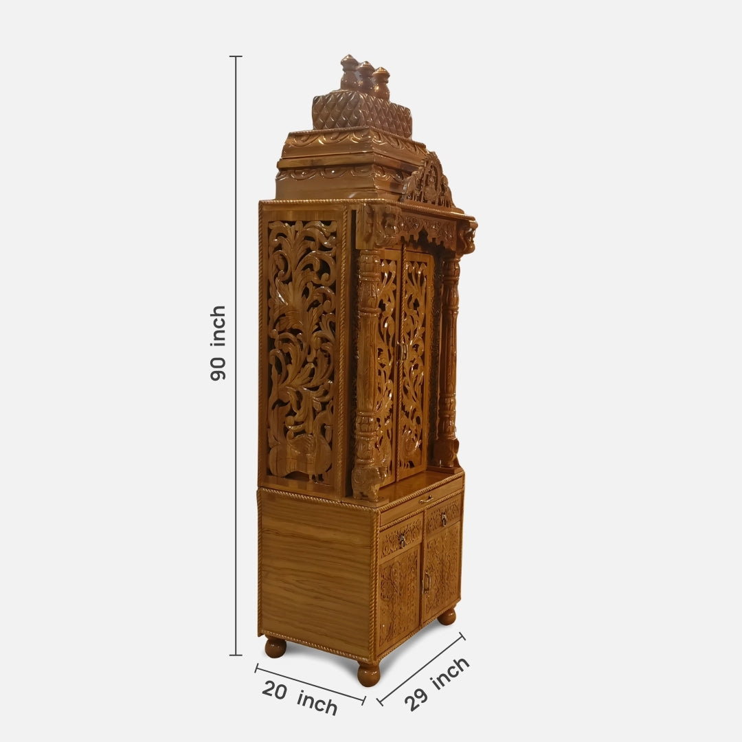  Anantesh Teak Wood Mandap (Teak) dimensions 
