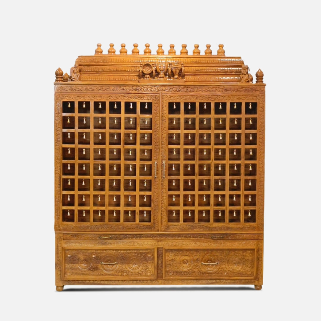 Aniruddha Teak Wood Mandap Teak with Door