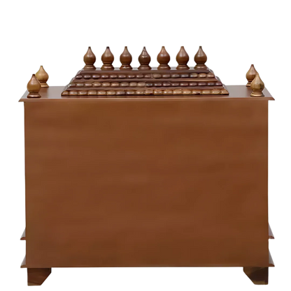 Anvaya Sheesham Wood Mandir (Teak) Back View