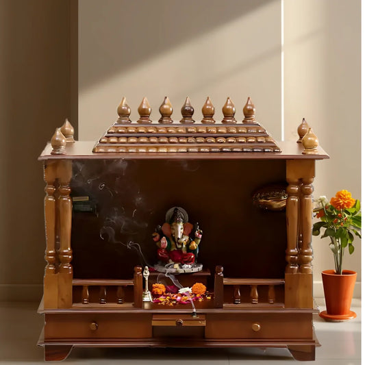 Anvaya Sheesham Wood Mandir (Teak) Lifestyle Image