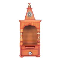 Aradhya Teak Wood Pooja Mandir (Teak Gold)