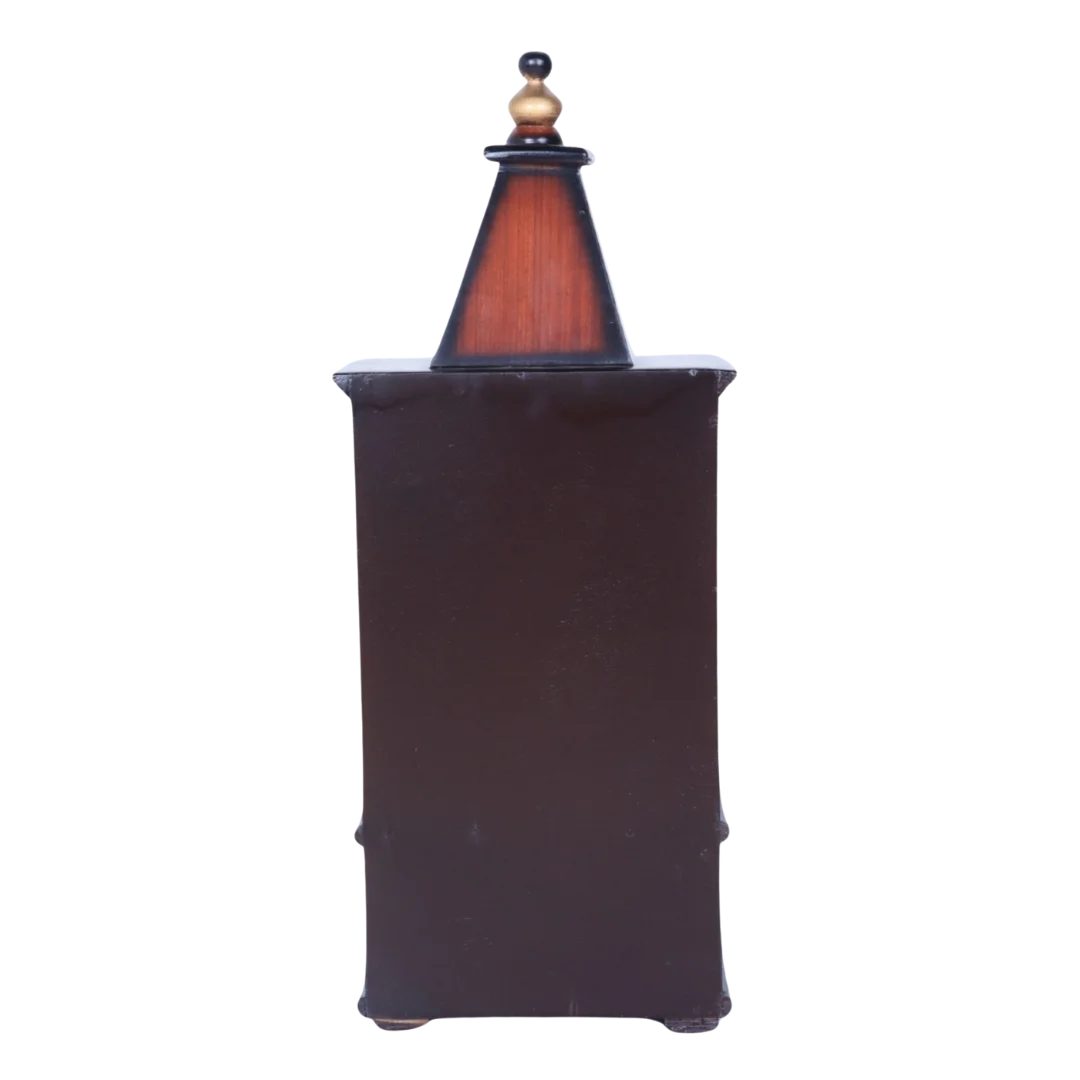Aradhya Wall Mount Pooja Mandir (Brown Gold) Back View