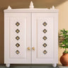 Aravaya Pooja Mandir with Door (White)