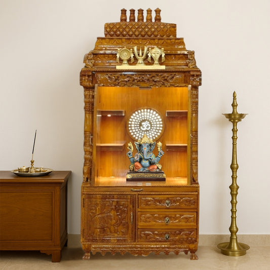 Archana Teak Wood Mandap (Teak) lifestyle view 