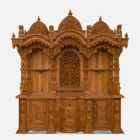 Archit Teak Wood Mandap (Teak) front view 