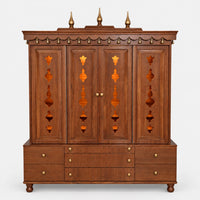 Arjit Teak Wood Mandap (Teak) Front View