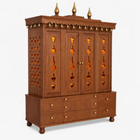 Arjit Teak Wood Mandap (Teak) Side View