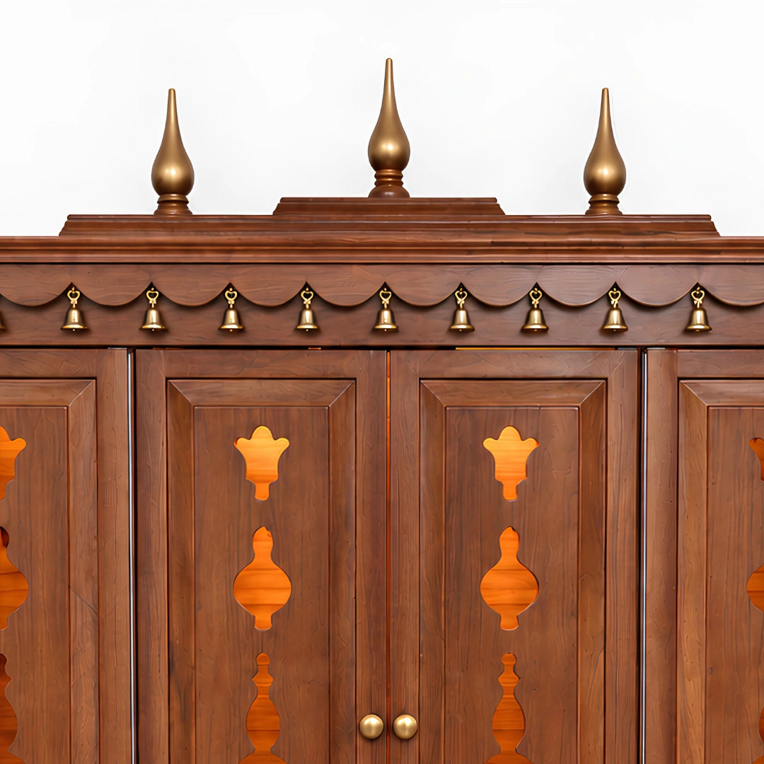 Arjit Teak Wood Mandap (Teak) Top View