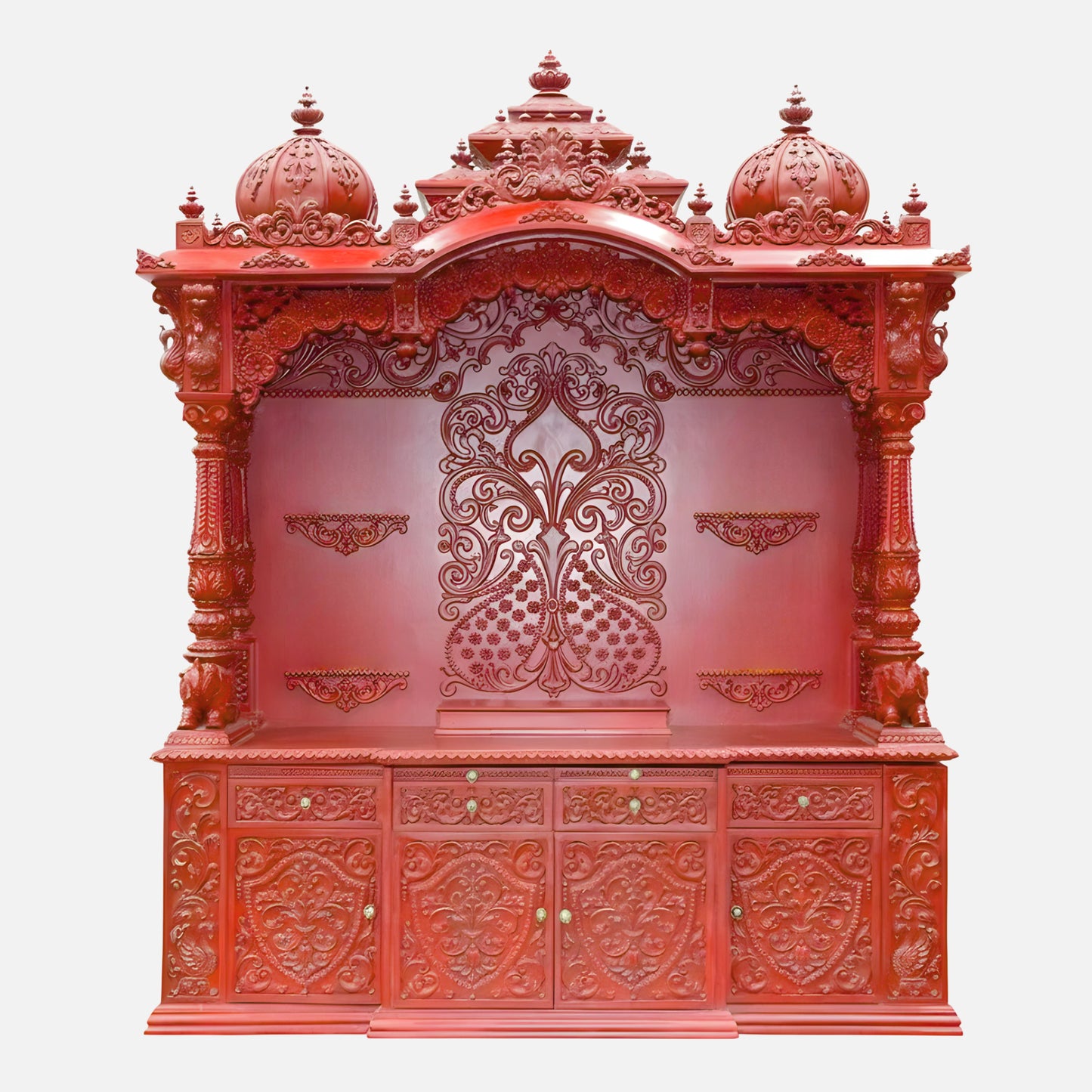 Arjun Teak Wood Mandap (Cherry) lifestyle view