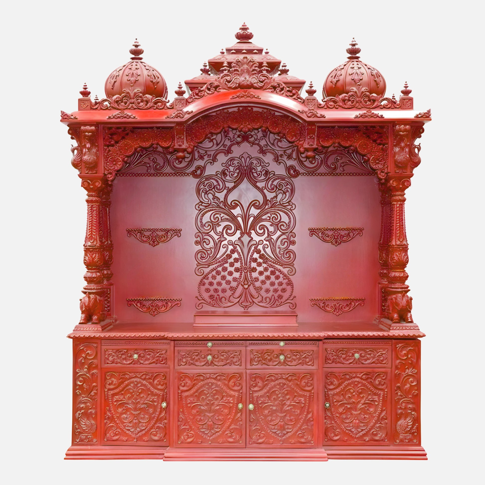 Arjun Teak Wood Mandap (Cherry) lifestyle view