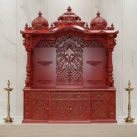 Arjun Teak Wood Mandap (Cherry) lifestyle view