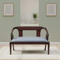 Arlaxa Solid Wood Love Sofa (Brown Grey) lifestyle image