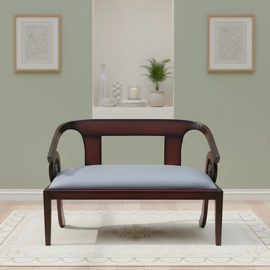 Arlaxa Solid Wood Love Sofa (Brown Grey) lifestyle image