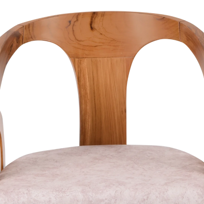 Arlaxa Teak Wood Arm Chair Zoom View(Teak Beige)