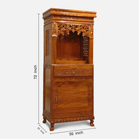 Arogya Teak Wood Mandap (Teak) dimensions 
