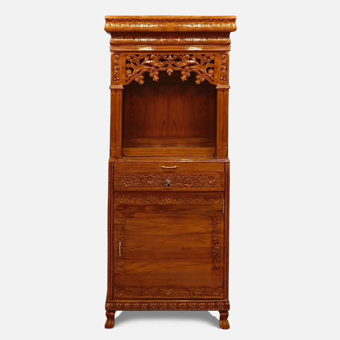 Arogya Teak Wood Mandap (Teak) front angle