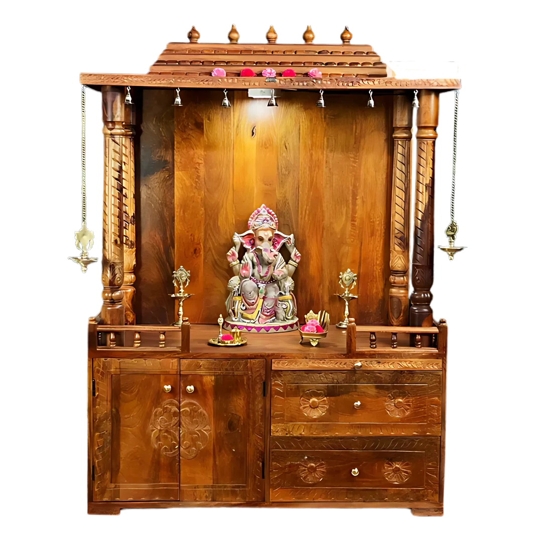 Arpanam Sheesham Wood Mandap (Teak) Front view
