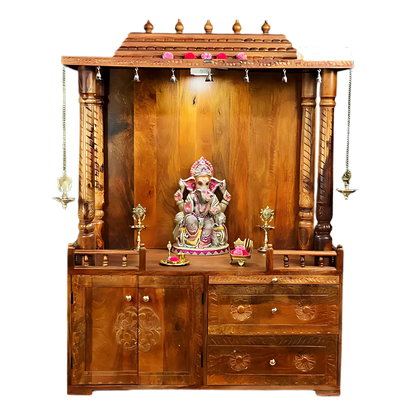Arpanam Sheesham Wood Mandap (Teak) Front view