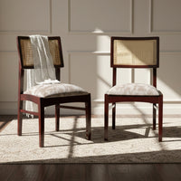 Astoria Teak Wood Dining chair (Brown) lifestyle view 