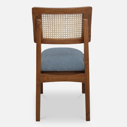 Astoria Teak Wood Dining chair (Teak) back view 