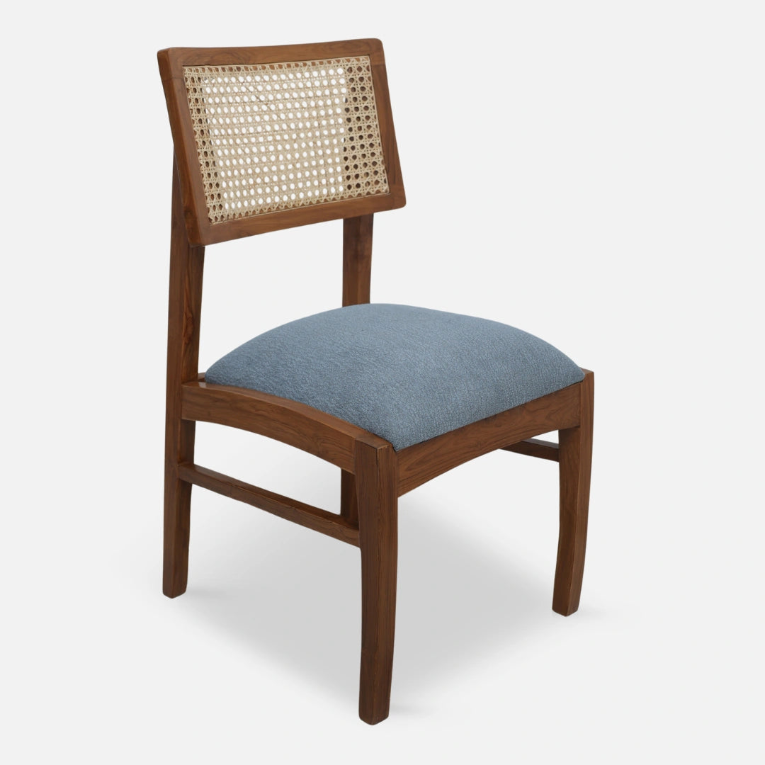 Astoria Teak Wood Dining chair (Teak) side angle 