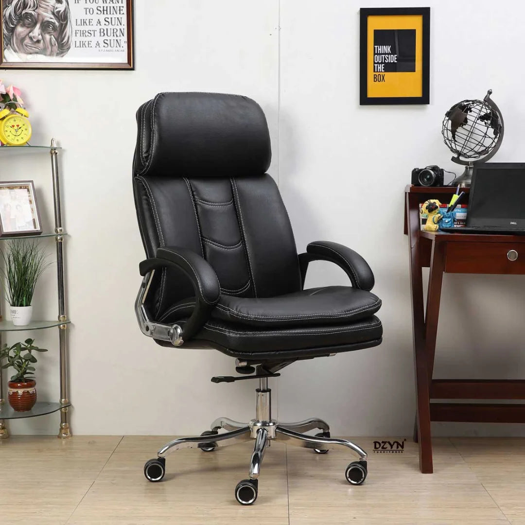 Avidity High Back Office Executive Chair (Black) – DZYN Furnitures
