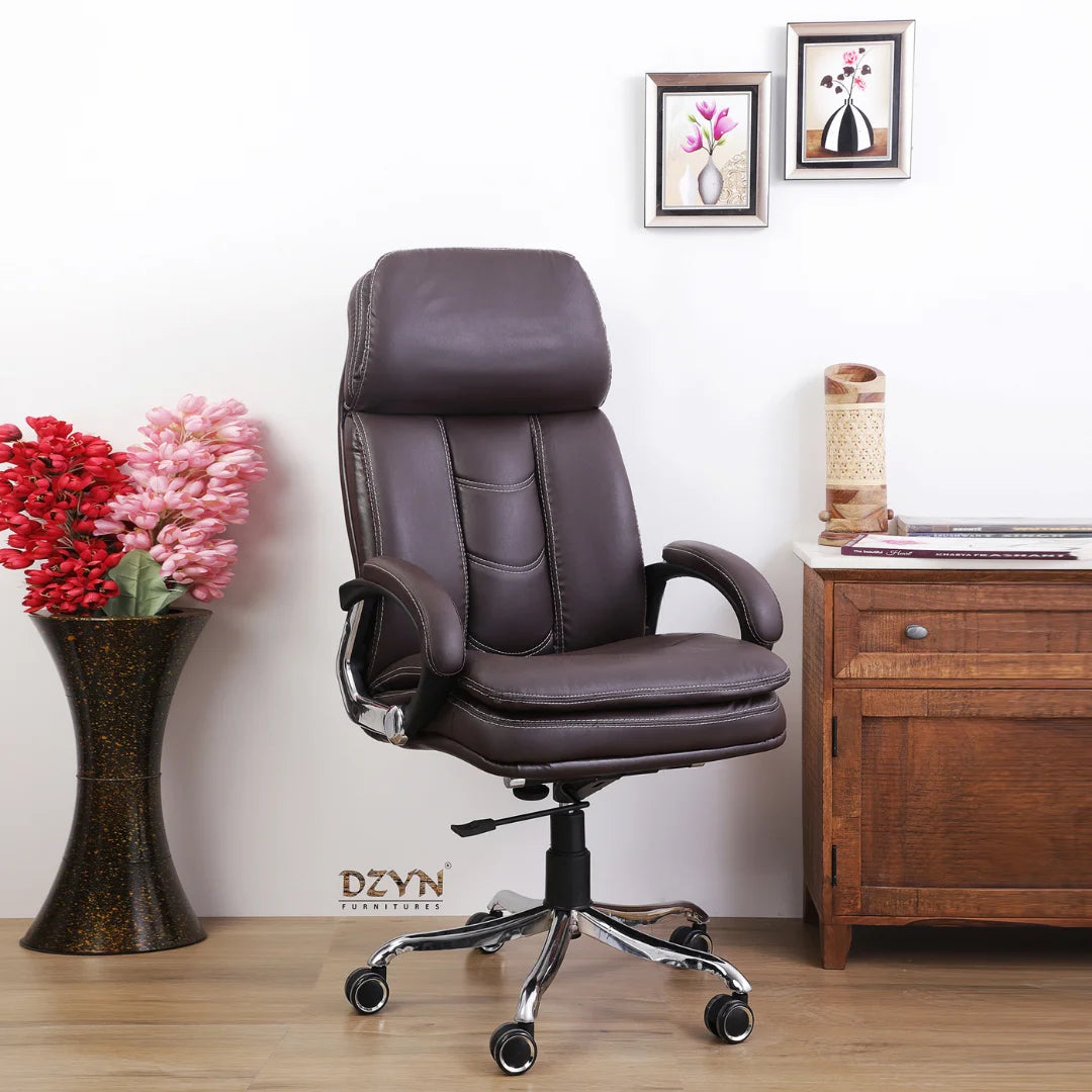 Avidity High Back Office Executive Chair (Brown) Lifestyle Image