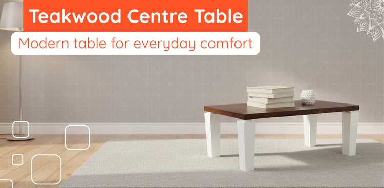 BANNER OF Teak Wood Center Table