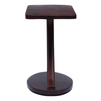 Back View of Cascade Teak Wood Coffee Table (Brown)