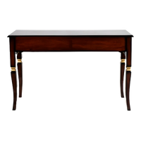 Back View of Dignify Solid Wood Console Table (Brown Gold)