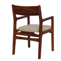 Haven Teak Wood Arm Chairs (Brown) Back view