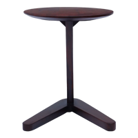 Back View of Orbit Teak Wood Coffee Table (Brown)