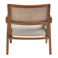 Back View of Velora Teak Wood Lounge Chairs (Teak)