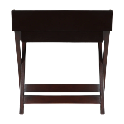 Back View of Wisdom Solid Wood Writing Table (Brown)