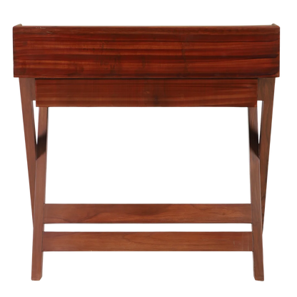 Back View of Wisdom Solid Wood Writing Table (Teak)