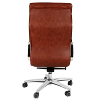 Backside View of Presidency Recliner Office Executive Chair (Brown)