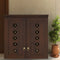 Barvya Pooja Mandir with Door (Wenge) Lifestyle view