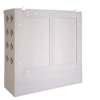 Barvya Pooja Mandir with Door(White) Back View