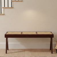Benesta Teak Wood Bench (Brown) lifestyle image