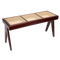 Benesta Teak Wood Bench Side View
