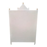 Bhaktisthal Teak Wood Mandap (White) back angle 